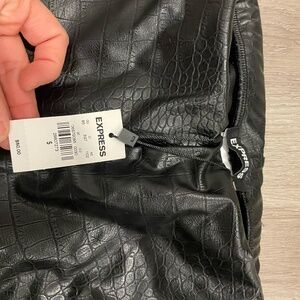 Express Faux Crocodile Pants-(NWT)